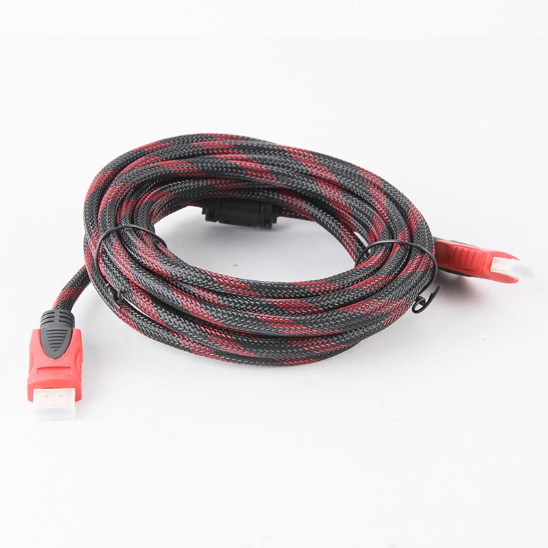 สาย TV HDMI 1.8 เมตร 3เมตร 5เมตร 10เมตร สายถักรุ่น HDMI 1.8M 3M 5M 10M 20M CABLE 3D FULL HD 1080P