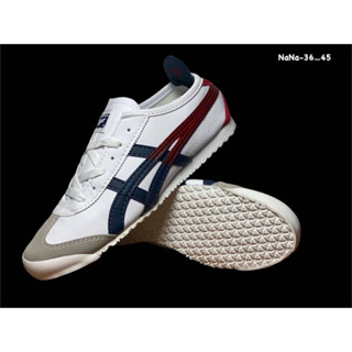 รองเท้าOnitsuka Tiger Mexico66 แบบหนัง รองเท้าผู้ชายโอนิซึกะไทเกอร์ ใส่ได้ทั้งผู้ชาย&amp;หญิง【รูปถ่ายจากสินค้าจริง✔แท้100%】