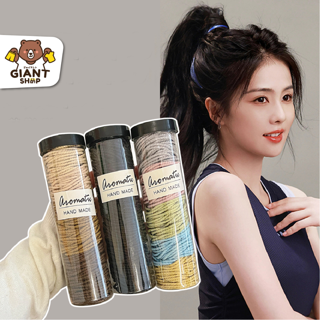 GIANTSHOP ยางรัดผมกระป๋อง แบบเรียบง่าย (F-621)