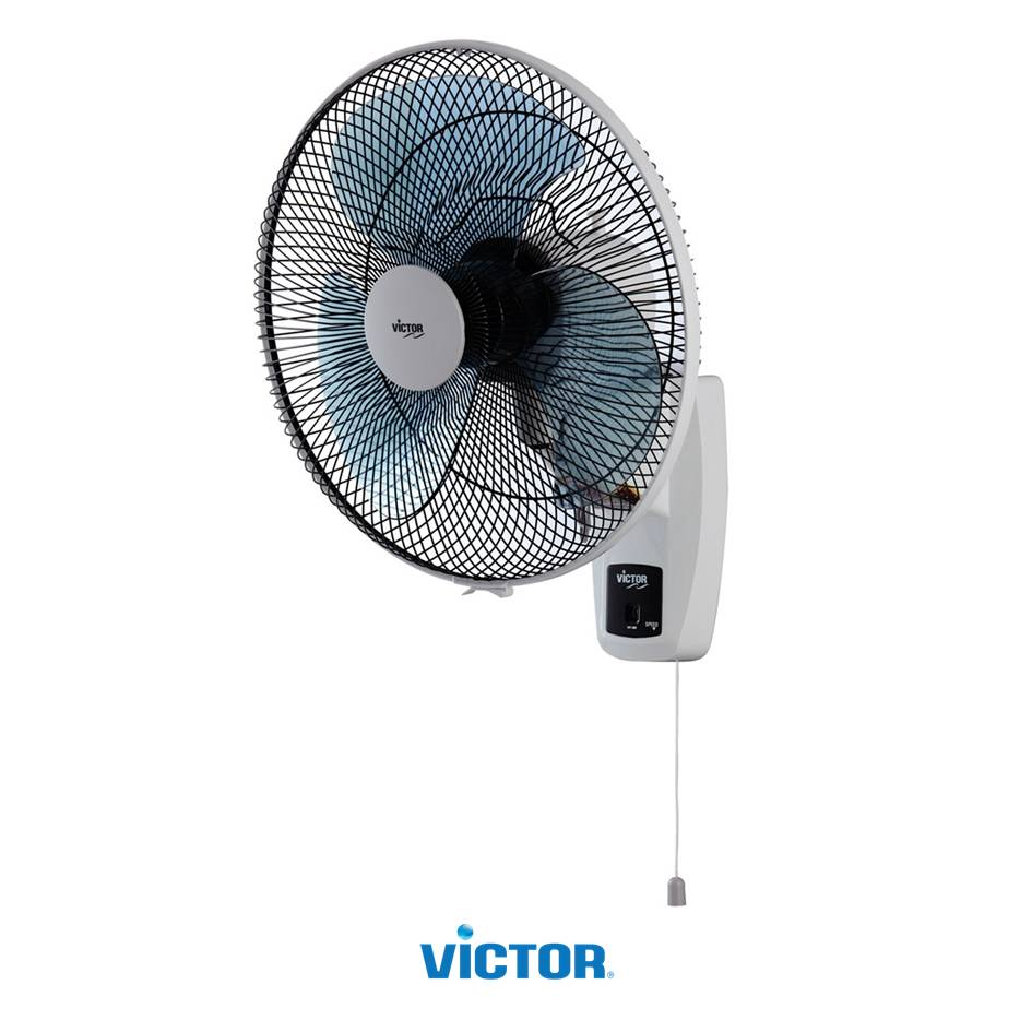 Victor รุ่น WF-369 พัดลมติดผนัง เชือกเดี่ยว 16 นิ้ว สีขาว ประหยัดไฟเบอร์ 5 พัดลมวิคเตอร์ พัดลม