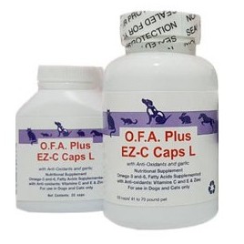 OFA Plus EZ-C Caps L วิตามินบำรุงขนและผิวหนัง สุนัข (L = สุนัข 19 กก ขึ้นไป)