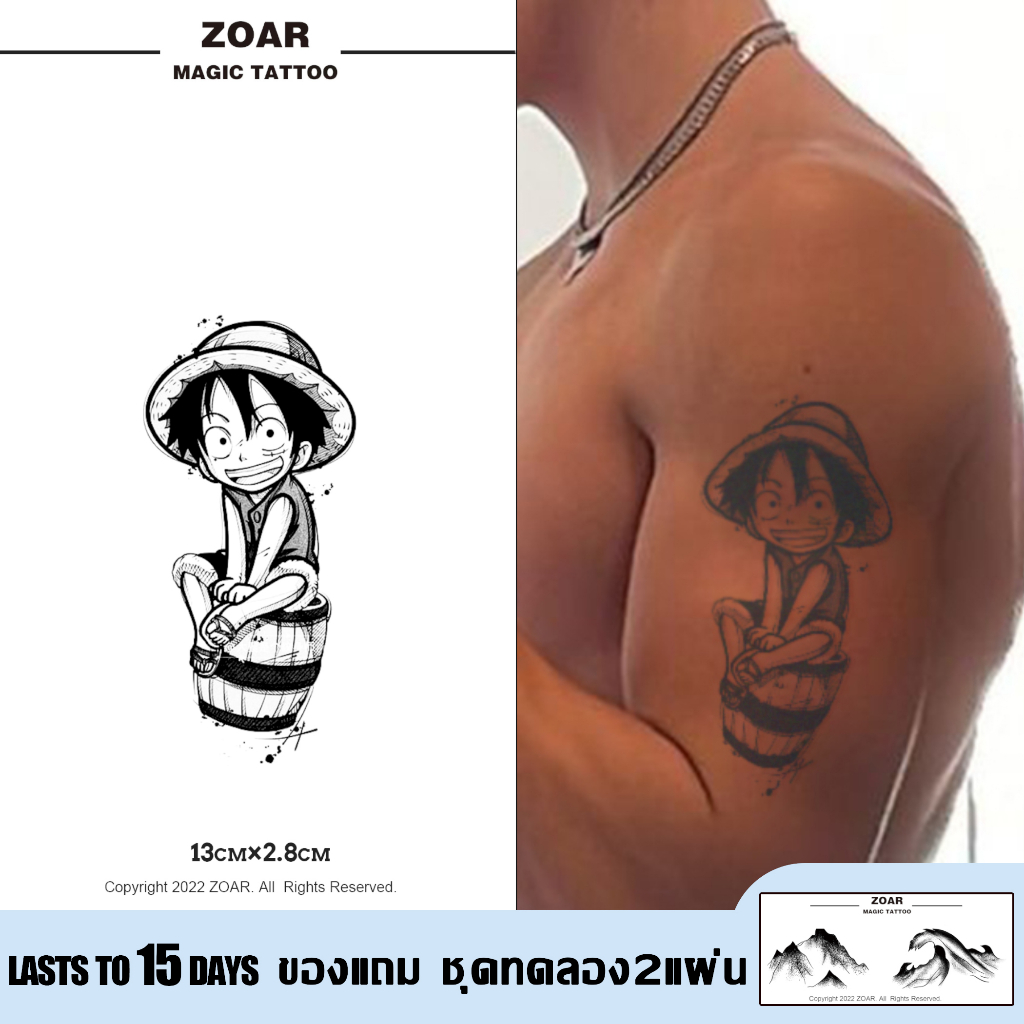 🔥ZOAR Magic tattoo🔥Z196 สติ๊กเกอร์รอยสักสมุนไพร กันน้ำ กันรอย ยาวนาน กึ่งถาวร แสดงสี เหมือนจริง