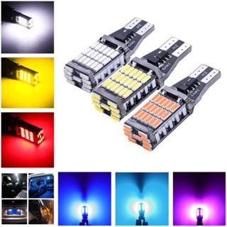 ไฟหรี่ ไฟถอยLED ขั้วT10/T15 45SMD (ราคา 1 หลอด) 12V ไฟส่องป้ายทะเบียน สว่างมาก ทนความร้อน มี 7สีให้เลือก