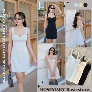 Aunda dress 🕊เดรสสั้นสายลูกคุณ เดรสสั้นน่ารัก สวยแพง เนื้อผ้าพรีเมียม ป้าย Intuon #Rosemary Basicstore