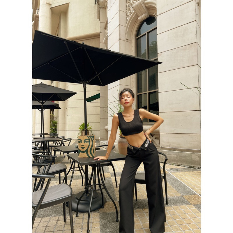 [ส่งต่อ] กางเกงดำ ผ้าดีงานป้าย Montha style ใส่ทำงาน ไซร้ M