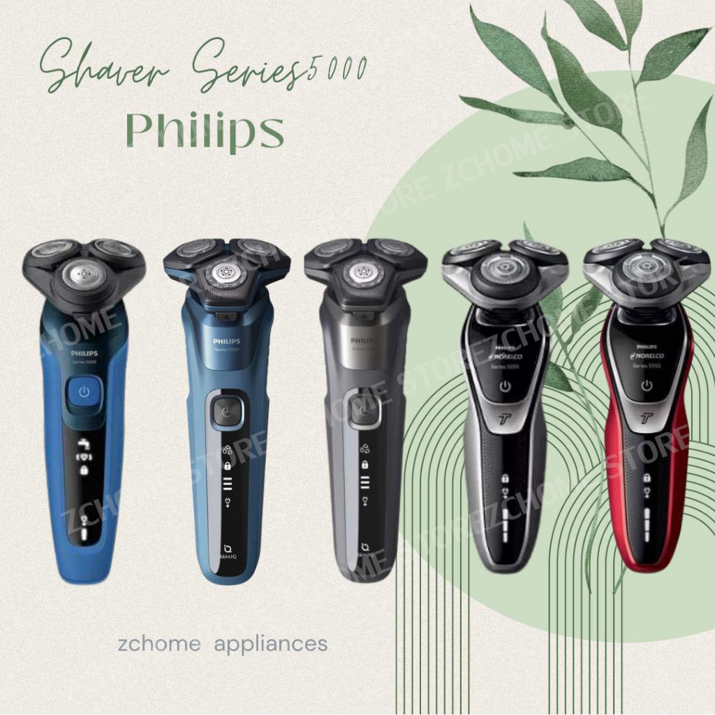 Philips Aqua Touch s5000 เครื่องโกนหนวดไฟฟ้าแบบแห้งและเปีย เครื่องโกนหนวดไฟฟ้า เครื่องโกนหนวดพกพา