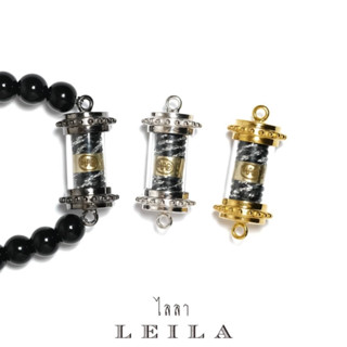 Leila Amulets จักรพรรดินาคา บังเกิดทรัพย์ ด้ายดำเงิน (พร้อมกำไลหินฟรีตามรูป)