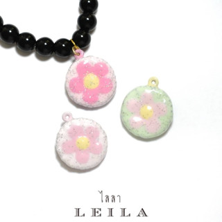 Leila Amulets ดอกสวรรค์ Baby Leila Collection 01 ห่วงห้อย (พร้อมกำไลหินฟรีตามรูป)