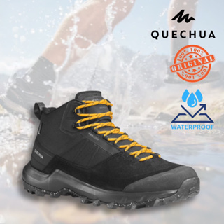 รองเท้าเดินป่าหุ้มข้อกันน้ำสำหรับผู้ชาย รุ่น MH500 (สีดำ) QUECHUA