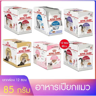 อาหารเปียกแมว RoyalCanin 1โหล ครบทุกสูตร