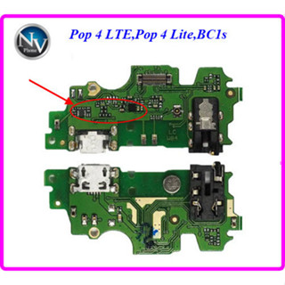 สายแพรชุดก้นชาร์จ Tecno Pop 4 LTE,Pop 4 Lite,BC1s