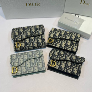 กระเป๋าตังค์dior SADDLE MINI WALLET     เป็นงานดีที่สุด