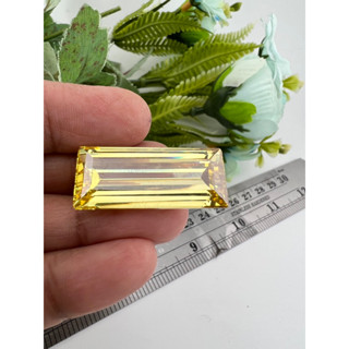 Cz Yellow canary 55 carats 13x30mm 1 pieces