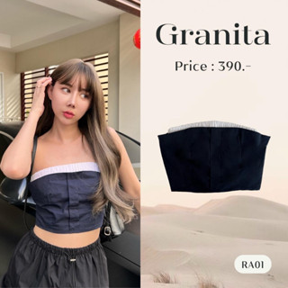 RA01 l GRANITA เกาะอกทูโทน สม็อค[