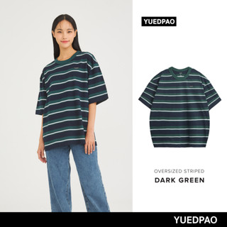 Yuedpao No.1 เสื้อยืด Oversize ผ้าหนาทรงสวย ยับยากรีดง่าย รับประกันไม่ย้วย 2 ปี เสื้อยืดโอเวอร์ไซส์ สี Dark Green