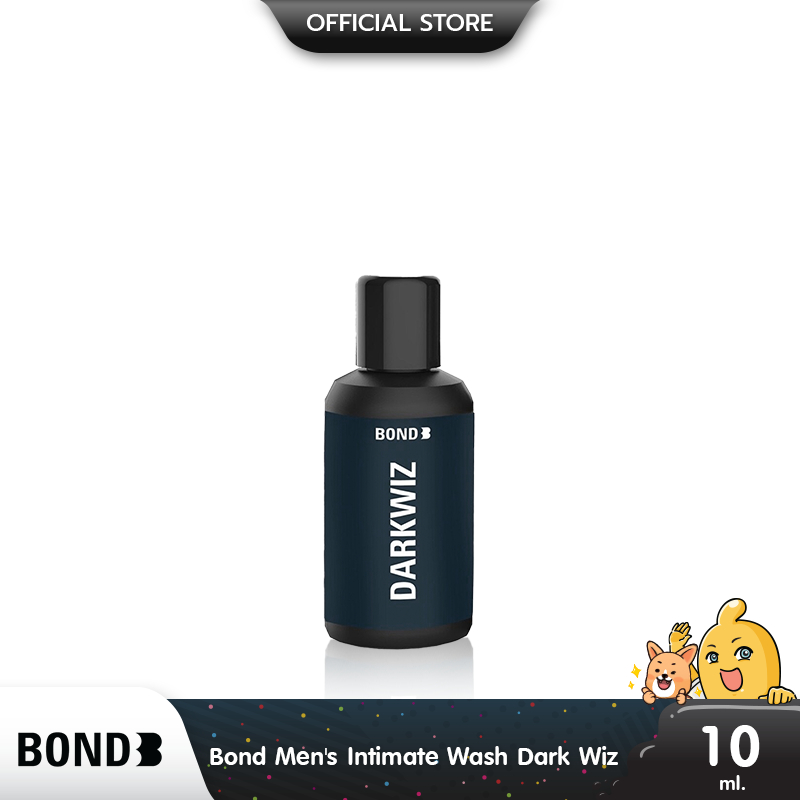 Bond Men's Intimate Wash Dark Wiz สูตรเย็น กลิ่นหอม ล้างทำความสะอาดน้องชาย ขนาด 10 ml. (1 ขวด)