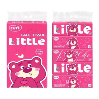 🩷กระดาษทิชชู่ล็อตโซ่ Little 1 หิ้ว 5 ห่อ หนา 3 ชั้น - 1 ห่อ บรรจุ 240 แผ่น