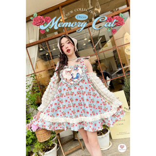 Lalisa999ราคาถูกที่สุด!! Maria Diamond MEMORY CAT DRESS