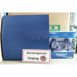 PS3 SUPER 160GB สีน้ำเงิน แปลง มัลติแมร์ สภาพดี ครบชุด พร้อมเล่น