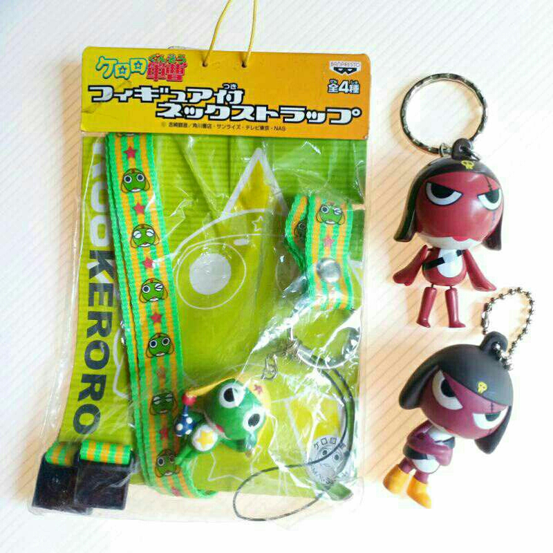 สินค้า​ สายคล้องคอ พวงกุญแจ การ์ตูน เคโรโระ ขบวนการอ๊บอ๊บ ป่วนโลก Sergeant Keroro สิบตรี​ กิโรโระ ขอ