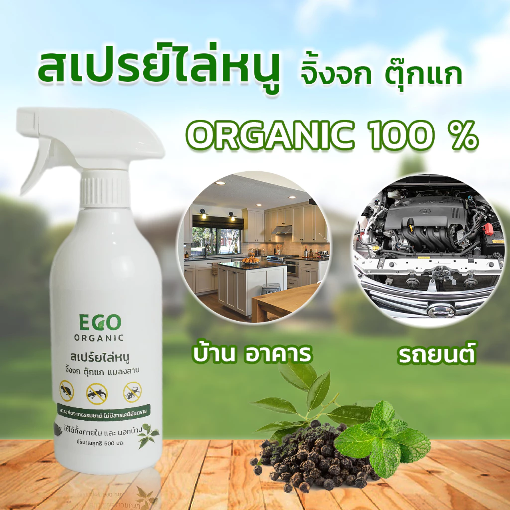ไล่หนู จิ้งจก ตุ๊กแก ไล่หนูรถยนต์ ไล่จิ้งจก สเปรย์ไล่หนู ขนาด 500 มล