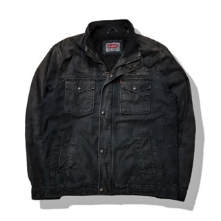 Levis Black Trucker Jacket รอบอก 46”