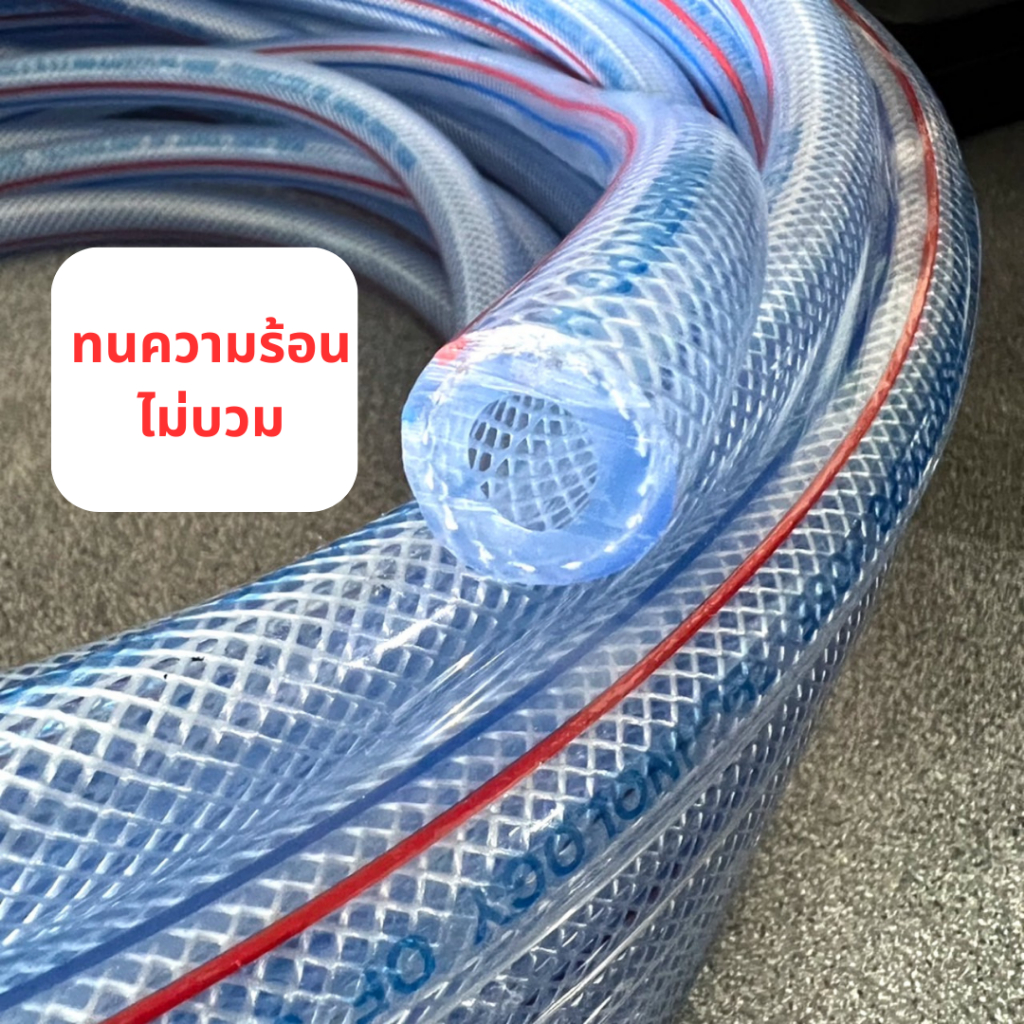 สายยางแก๊ส หนาอย่างดี 1.5 / 2 / 3 เมตร พร้อมเข็มขัดรัดสายแก๊ส - รูปที่ 2