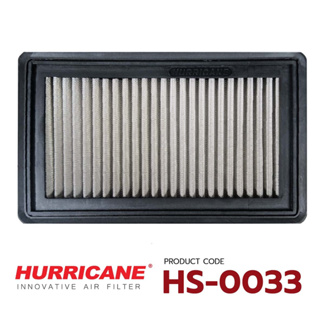 HURRICANE กรองอากาศสแตนเลส , ผ้าแดง Hyundai ( Escort ) Hyundai , Kia Mazda ( 323 , Miata , Mx-5 ) Mercury Ford HS-0033