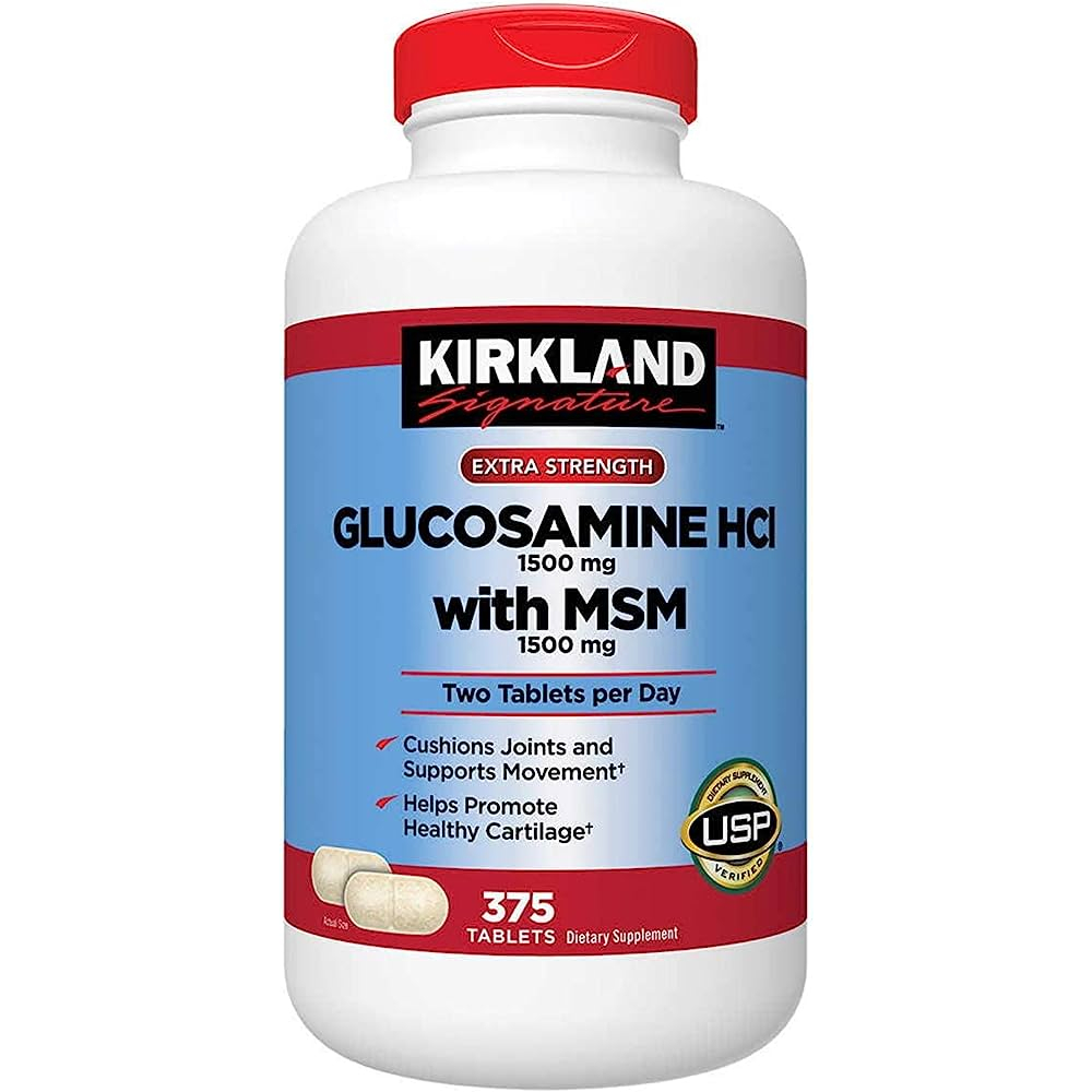 Kirkland Signature Extra Strength Glucosamine HCI 1500 mg with MSM