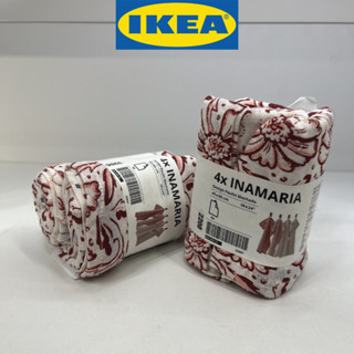 IKEA อิเกีย INAMARIA อินามาเรีย ผ้าเช็ดจาน, มีลาย แดง/ชมพู, 45x60 ซม.