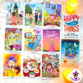 ไพ่ออราเคิล (พร้อมส่ง🇹🇭) Happy Little Things ภาพน่ารักมาก นิยมใช้คู่กับไพ่ยิปซีและไพ่ทาโรต์🔮✨️