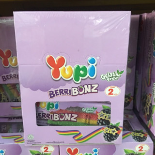 Yupi burry bonz เยลลี่ กัมมี่ ยูปี้ เบอร์รี่บอนซ์   8กรัมx24ซอง