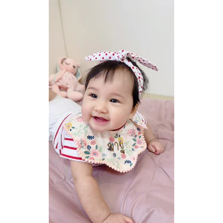 ผ้าซับน้ำลายเด็ก / ผ้ากันเปื้อนเด็ก ปักชื่อฟรีทุกผืน
