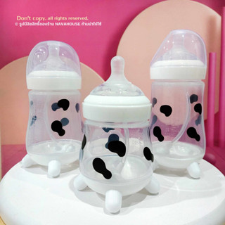 ขวดนมคอกว้าง Milk Cow ลายวัว NH810