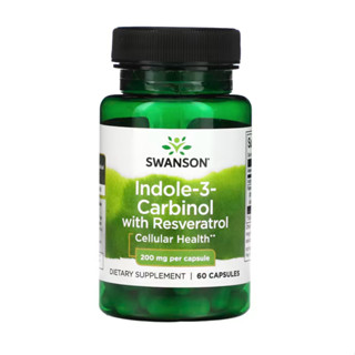 Swanson Indole-3-Carbinol with Resveratrol 200 mg 60 Capsules