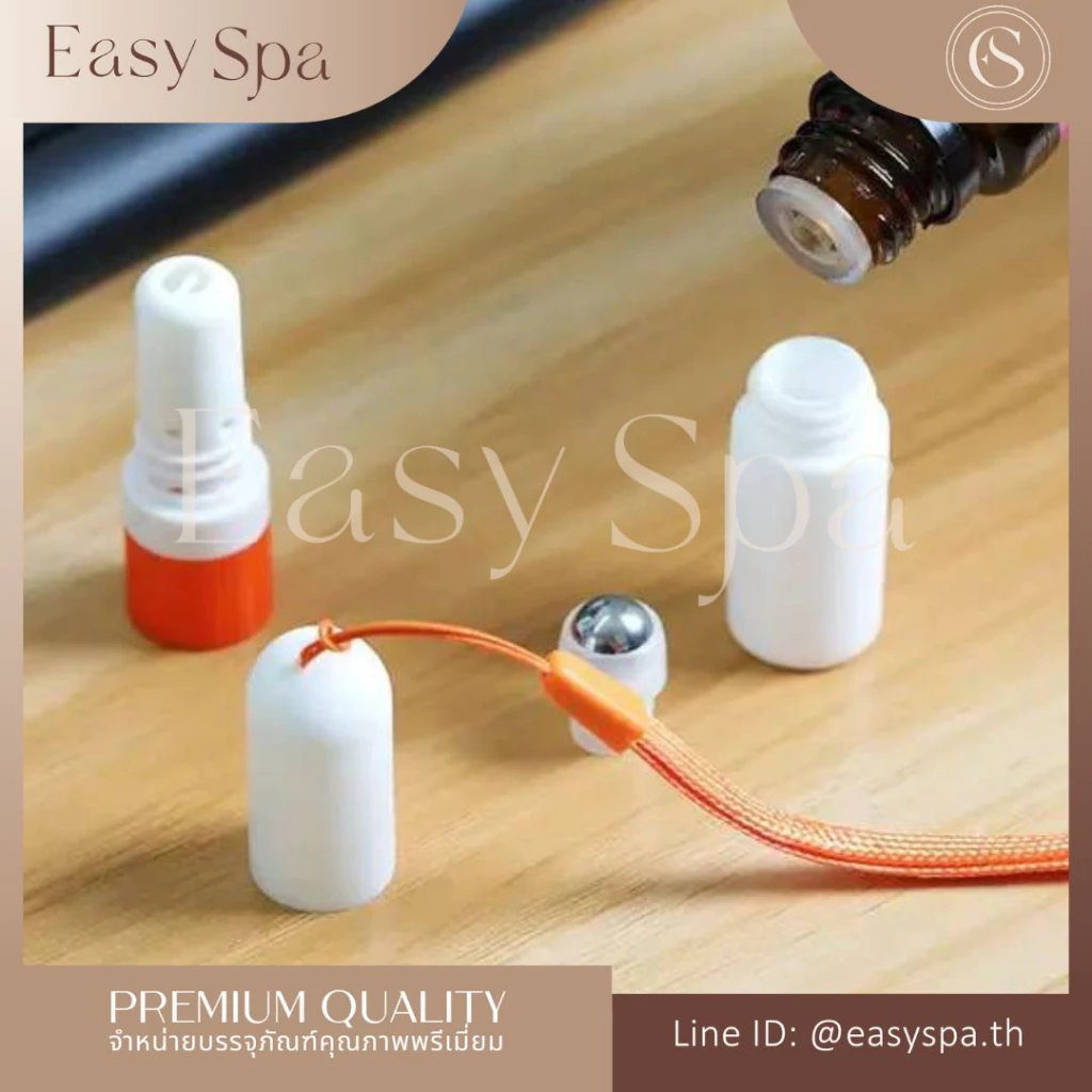 ขวดลูกกลิ้งยาดม 2 in 1 ขนาด 5ml ขวดยาดม ขวดน้ำมันหอมระเหย ลูกกลิ้งยาดม ลูกกลิ้งพิมเสน essential oil inhaler perfume