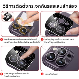 (ส่งทันที) กระจกกันรอย เลนส์กล้อง HiShield Aluminium Lens สำหรับ iPhone 16 / 17e / 16e / 15 / 14 / Plus