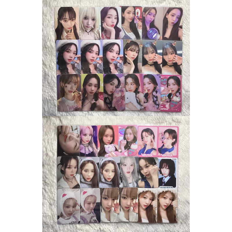 พร้อมส่ง การ์ด Aespa คาริน่า หนาว วินเทอร์ หนิงหนิง everland Trading card ssgt holiday smcu hottracks อ่านรายละเอียดค่ะ*