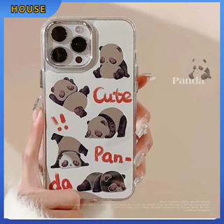 💲คูปองเคลม💲เคสไอโ case for iphone 11 12 หมีแพนด้า เคส 14 13 12 11 pro max ซิลิโคนเหลว ป้องกันการตก ทนทาน