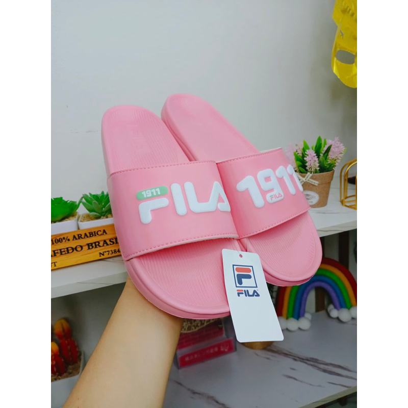 รองเท้าแตะ Fila แท้💯 สีสวยสไตล์เกาหลี สีชมพูหวานๆ ไซส์ 38/24cm