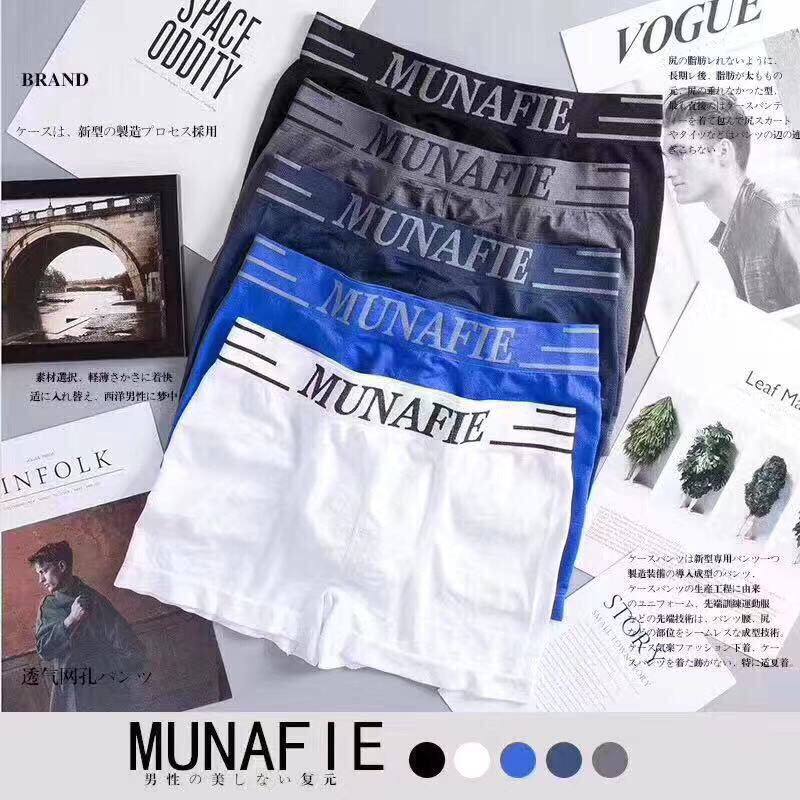ชุดชั้นในชาย (1 ชุด 5 ชิ้น) ชุดชั้นในเนื้อผ้านุ่มใส่สบายเอว 26-42 นิ้ว NO.MUN02