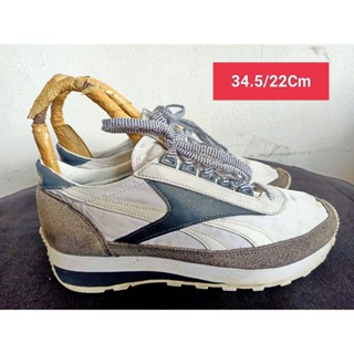 Reebok Size 34.5 ยาว 22 Cm  รองเท้ามือสอง  ผู้หญิง เท้าเล็ก แฟชั่น ลำลอง ทำงาน