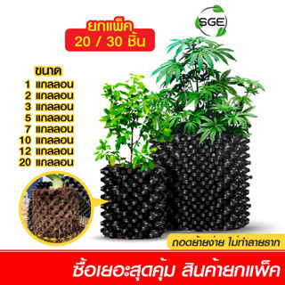 SGE (ยกแพ็ค 20,30 ใบ) กระถางต้นไม้ Air Pot พลาสติก เกรด HDPE สินค้าคุณภาพ ของแท้จาก SGE!!!