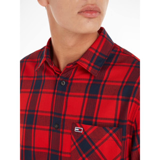 TMJ Tommy Hilfiger Casual shirts and button-up shirts for Men เสื้อเชิ้ต แขนยาว ทรงคลาสสิก ฟิต ทอมมี่ ยีนส์