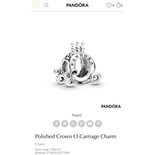 ส่งต่อ Pandora charm ลายPandora signature