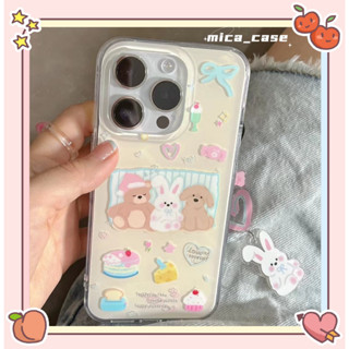 🐱‍🐉จัดส่งภายใน 24 ชม🌹 เคสไอโฟน 11 12 13 14 Pro Max หมีน้อย การ์ตูน สาวน่ารักหัวใจ แฟชั่น Case for iPhone ผลิตภัณฑ์ร้อน