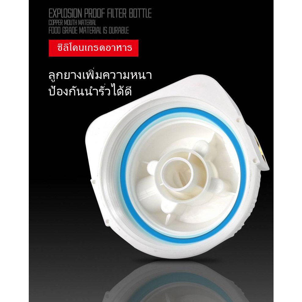 กระบอกกรองน้ำ20นิ้ว4หุน /6หุน ไส้กรองสแตนเลสกับไส้กรองPP อุปกรณ์ครบชุด 2ขั้นตอน - รูปที่ 2