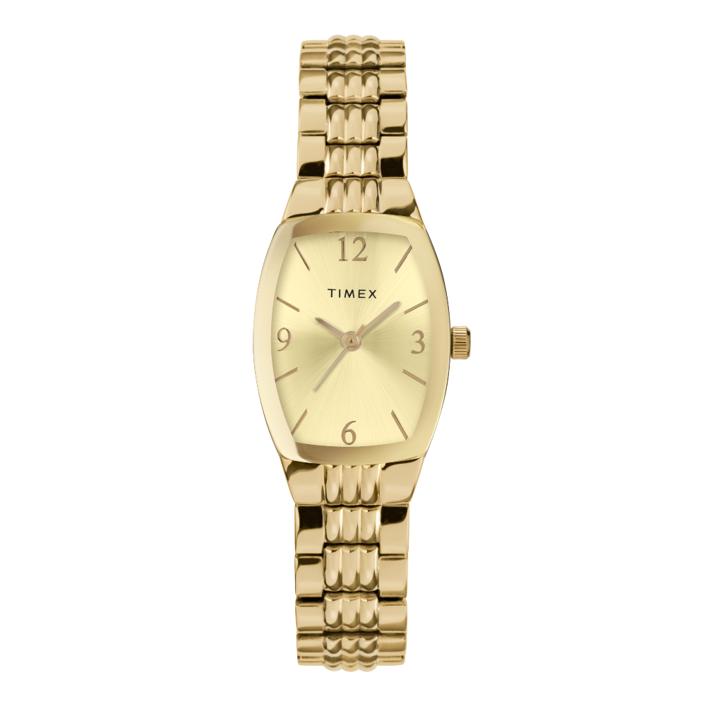 TIMEX TW2V25600 MAIN STREET นาฬิกาข้อมือผู้หญิง สายสแตนเลส All Gold หน้าปัด 21 มม.