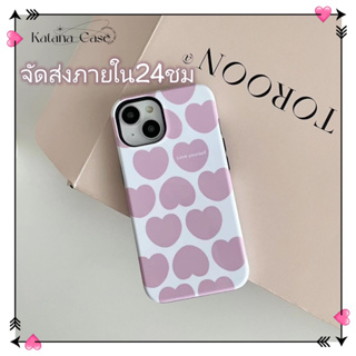 🎐จัดส่งภายใน24ชม🎐เคส for iPhone 11 14 Pro Max Case for iPhone 12 13 ป้องกันการตก การป้องกัน รูปหัวใจ ระดับสูง เรียบง่าย