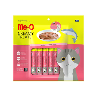 Me-o creamy treat มีโอ ขนมแมวเลีย แพ็ค 20ซอง ใน1ชุด